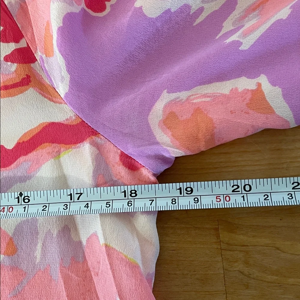Lilly Pulitzer Elsa Silk Pink Floral Blouse women’s size S - Picture 10 of 13